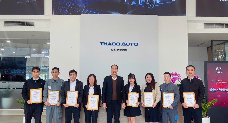 Thaco Auto Giải Phóng vinh danh cá nhân xuất sắc tháng 1 năm 2025