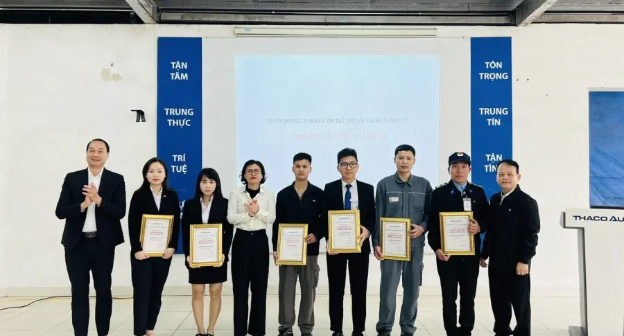 Chương trình chào cờ tháng 3 - THACO AUTO Giải Phóng