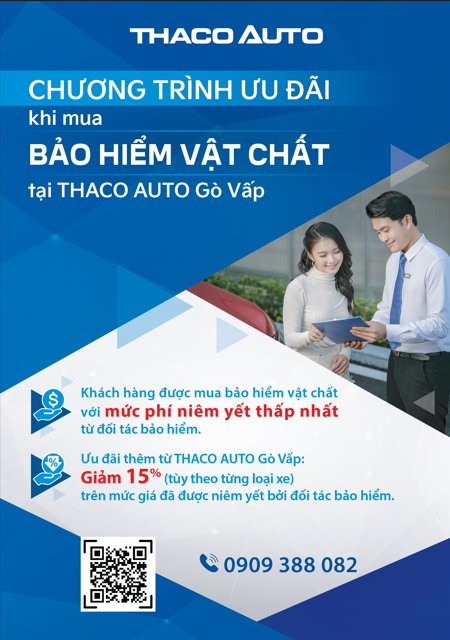 “An tâm tuyệt đối” khi mua bảo hiểm vật chất tại THACO AUTO Gò Vấp