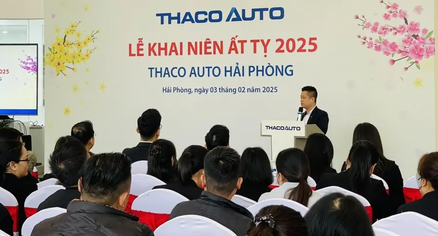THACO AUTO HẢI PHÒNG TỔ CHỨC LỄ KHAI NIÊN ẤT TỴ 2025