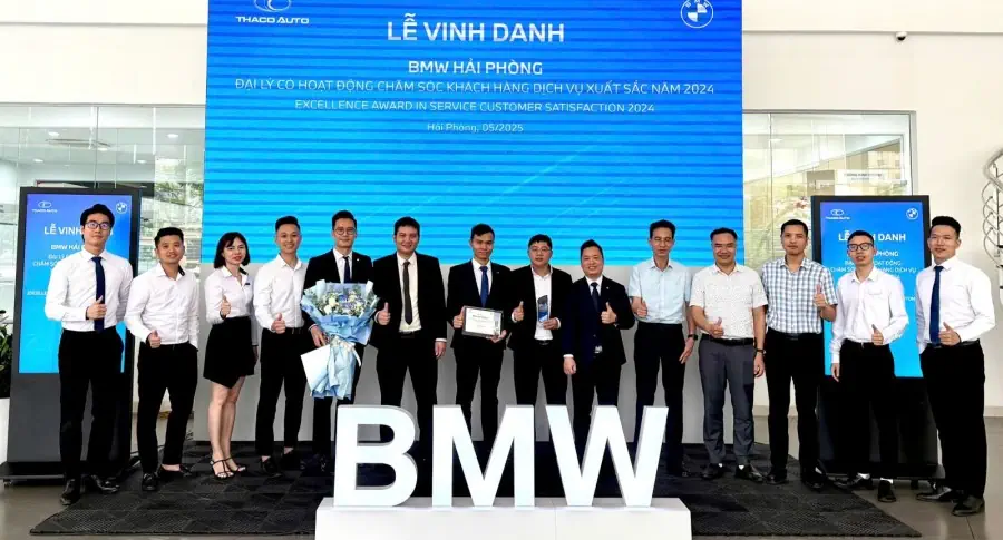 BMW HẢI PHÒNG VINH DỰ NHẬN DANH HIỆU “ĐẠI LÝ CÓ HOẠT ĐỘNG CHĂM SÓC KHÁCH HÀNG DỊCH VỤ XUẤT SẮC NĂM 2024”
