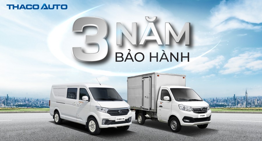 THACO AUTO Đồng Nai nâng mức bảo hành tiêu chuẩn lên 3 năm khi khách hàng đầu tư xe tải, bus