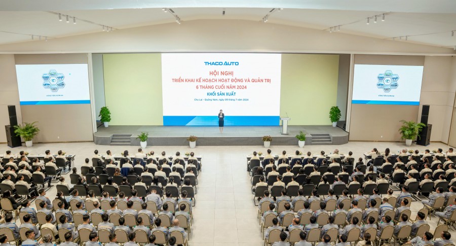 Hội nghị Triển khai kế hoạch hoạt động và quản trị  6 tháng cuối năm 2024 của Khối Sản xuất THACO AUTO