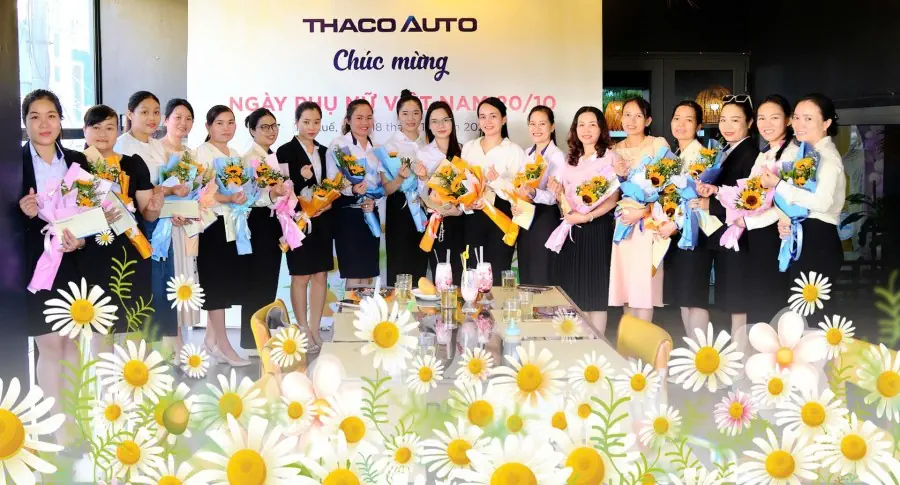 Nữ CBNV THACO AUTO Huế rạng rỡ trong Ngày Phụ nữ Việt Nam 20/10