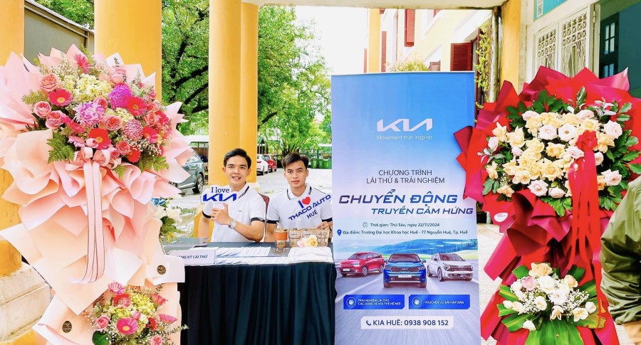 THACO AUTO Huế thành công rực rỡ với chương trình lái thử tại Trường Đại học Khoa học Huế