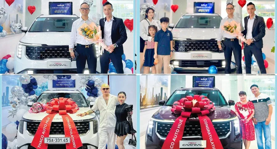 THACO AUTO Huế bàn giao xe Kia New Carnival đầu tiên tại Huế