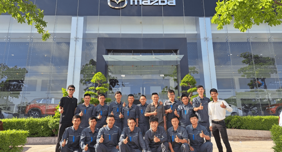 THACO AUTO Huế nâng cao tay nghề cho đội ngũ kỹ thuật với khóa đào tạo chứng chỉ thương hiệu Mazda Master - Level 2