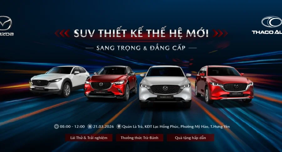 LỜI CẢM ƠN SAU SỰ KIỆN – TRẢI NGHIỆM LÁI THỬ DÒNG XE KIA - MAZDA
