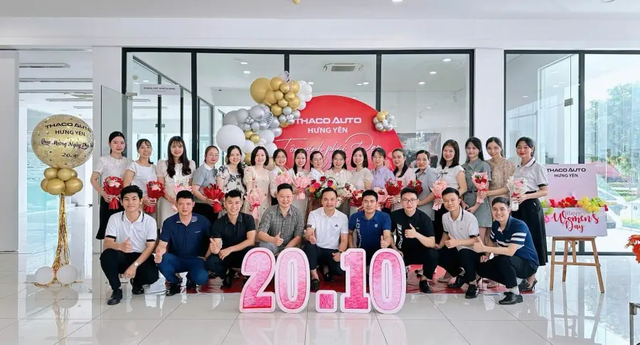 THACO AUTO Hưng Yên rộn ràng tổ chức chương trình Chúc mừng Phụ nữ Việt Nam 20/10