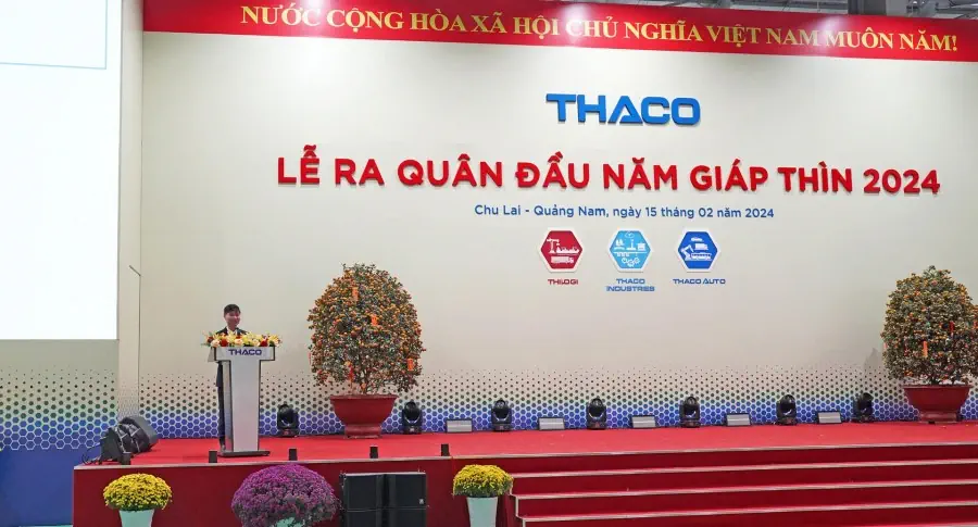 Speeches in response to THACO Chairman's 2024 Message of leaders from THACO AUTO