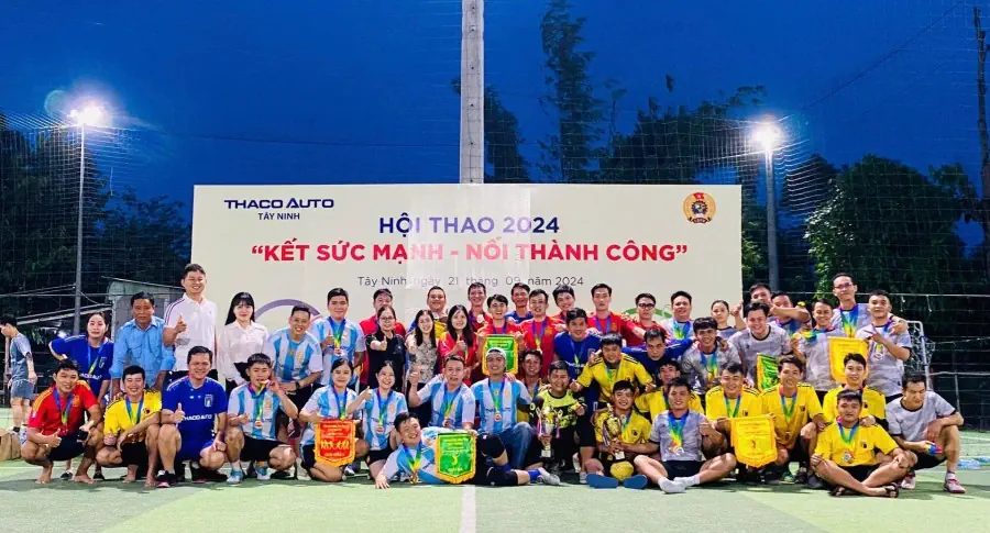 THACO AUTO Tây Ninh khép lại Hội thao năm 2024 với nhiều dấu ấn đẹp