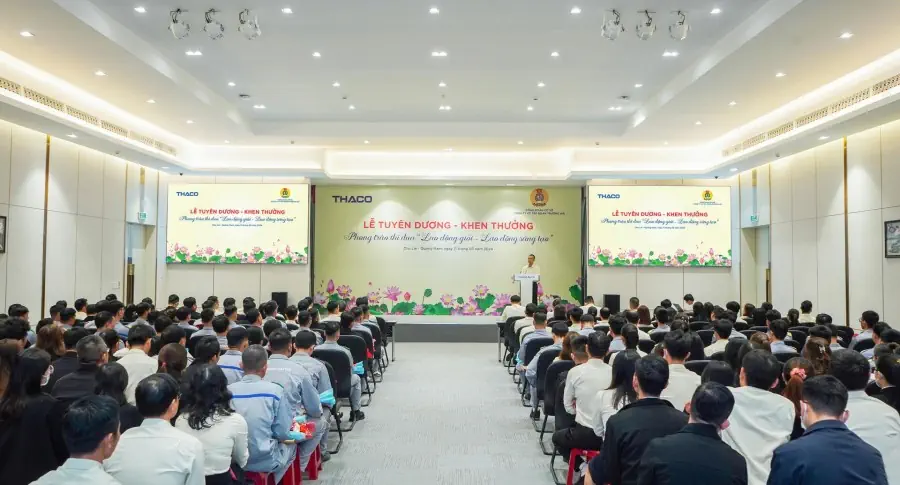 Khối Sản xuất THACO AUTO tổ chức Lễ trao thưởng phong trào thi đua Lao động giỏi - Lao động sáng tạo