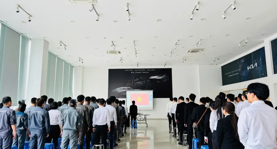 CHÀO CỜ THÁNG 4/2025 – THACO AUTO BẠCH ĐẰNG - HN TRIỂN KHAI CÔNG TÁC BÁN HÀNG THÁNG 4/2025