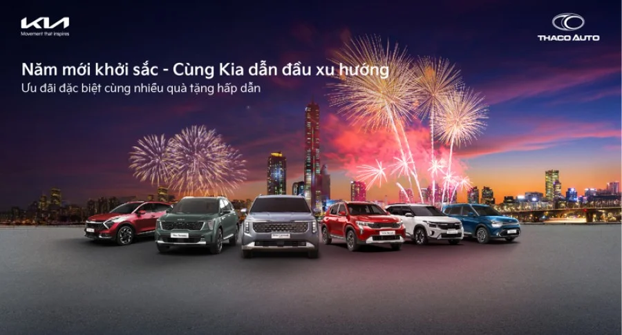 KIA CHÀO NĂM MỚI 2026 – Ưu đãi lên đến 90 triệu đồng