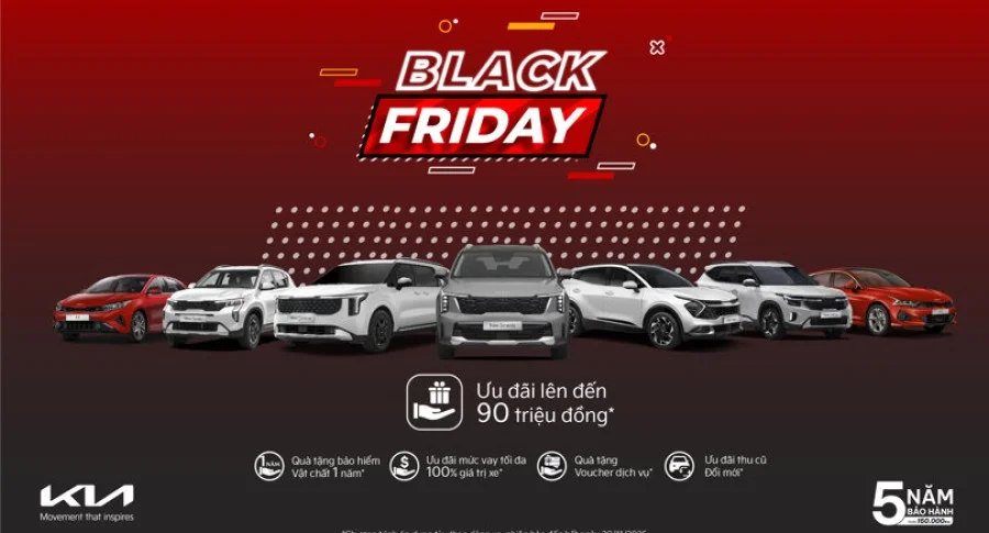 BLACK FRIDAY –  KIA HỒ CHÍ MINH ƯU ĐÃI LÊN ĐẾN 90 TRIỆU ĐỒNG