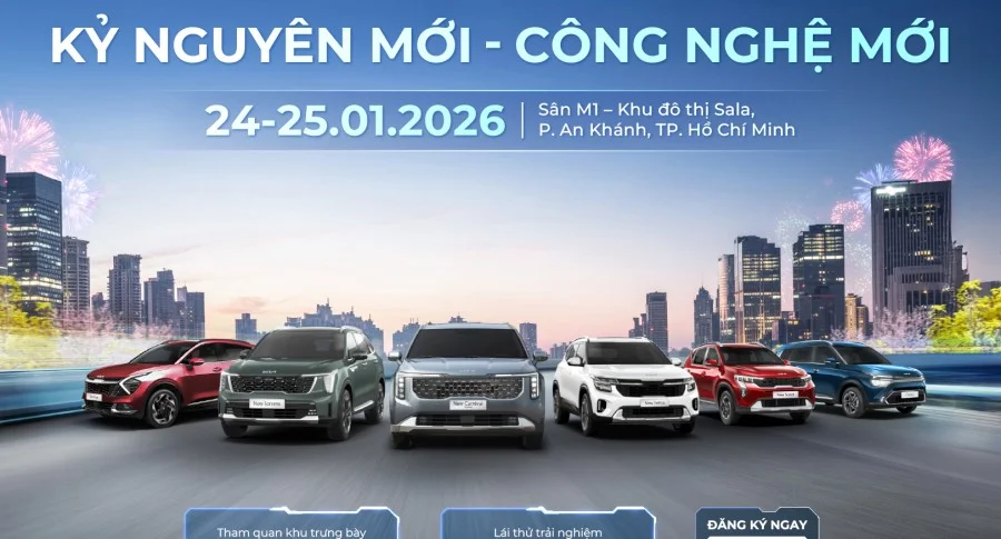 Kia khởi động năm mới với sự kiện “Kỷ nguyên mới - công nghệ mới” tại TP. HCM