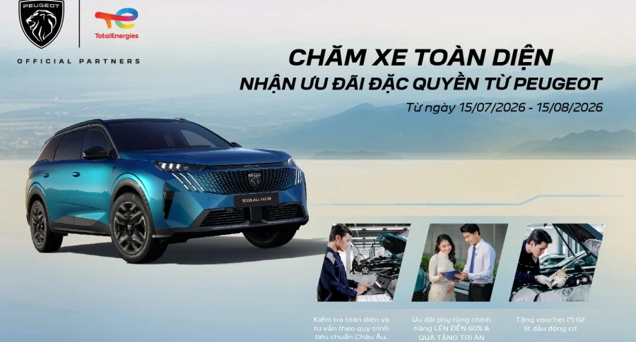 CHĂM XE TOÀN DIỆN - NHẬN ƯU ĐÃI ĐẶC QUYỀN TỪ PEUGEOT