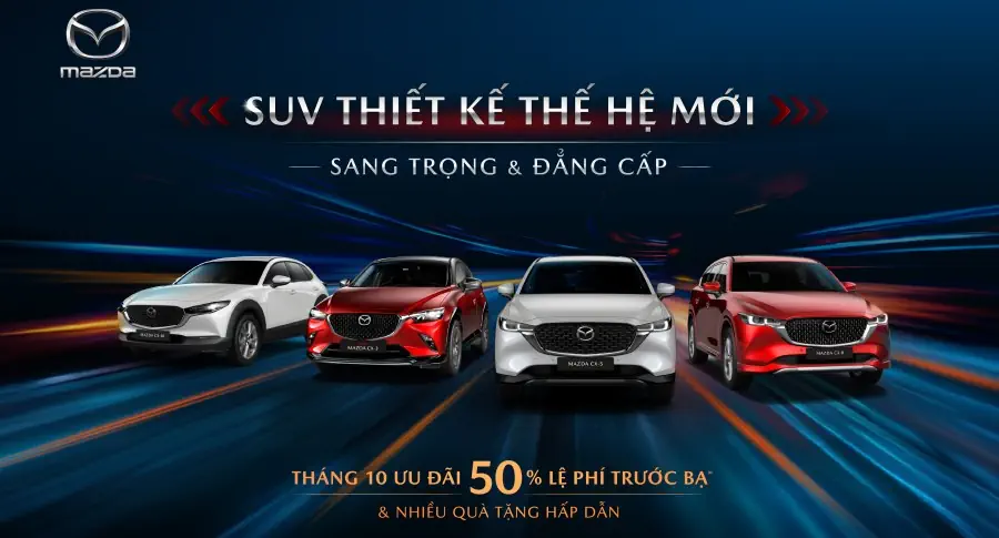 Tháng 10 – Mazda ưu đãi đến 40 triệu, đón đầu xu hướng mới dịp cuối năm