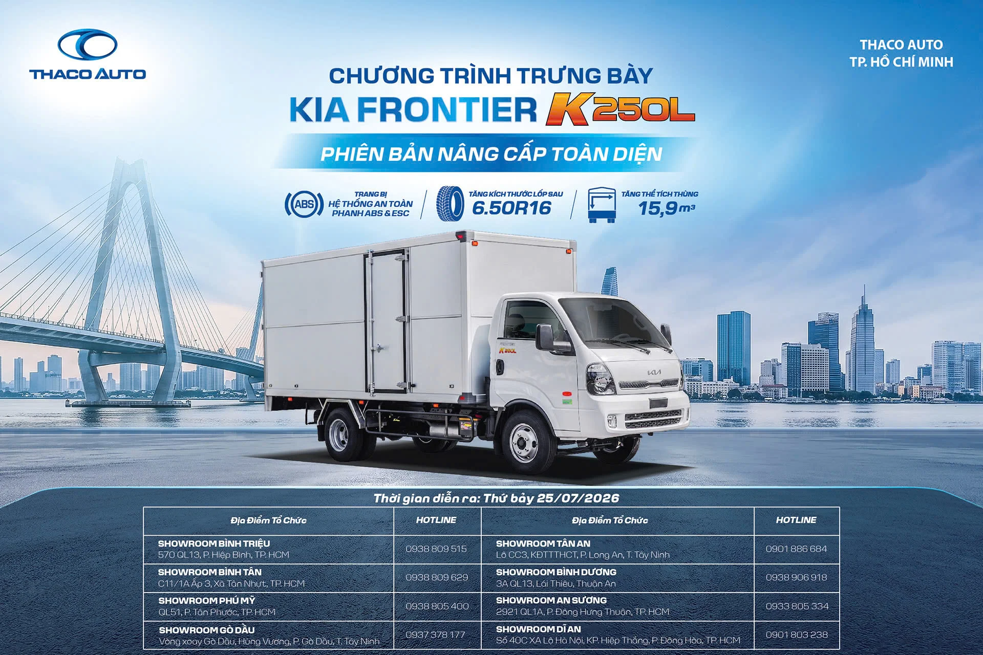 THACO AUTO TP.HCM tổ chức chương trình trưng bày và giới thiệu xe KIA K250L phiên bản nâng cấp toàn diện