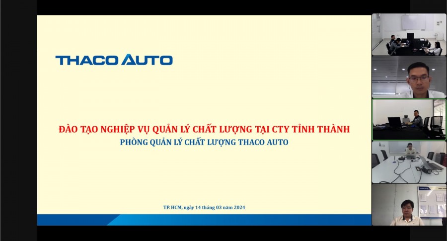 THACO AUTO Đắk Lắk tham gia chương trình đào tạo “Nghiệp vụ quản lý chất lượng xe cho nhân sự Quản lý Chất lượng Công ty tỉnh thành”