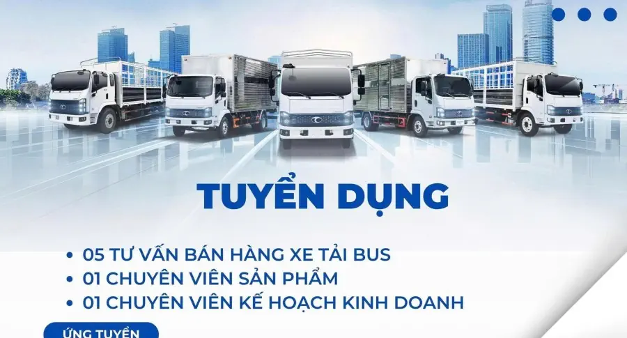 THACO AUTO GIA LAI – TUYỂN DỤNG GẤP THÁNG 7