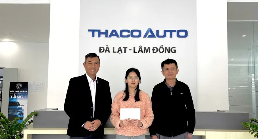 THACO AUTO Lâm Đồng tổ chức tuyên dương con CBNV “Học giỏi, sống tốt” năm 2024