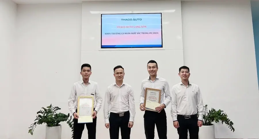 THACO AUTO LẠNG SƠN - KHEN THƯỞNG CÁ NHÂN XUẤT SẮC THÁNG 09.2024