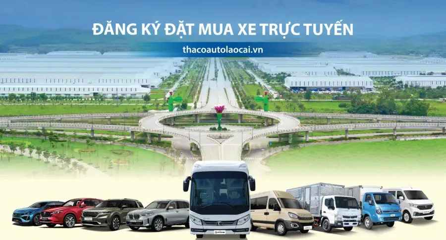 TRẢI NGHIỆM TÍNH NĂNG MUA XE  TRỰC TUYẾN  TRÊN WEBSITE THACO AUTO LÀO CAI