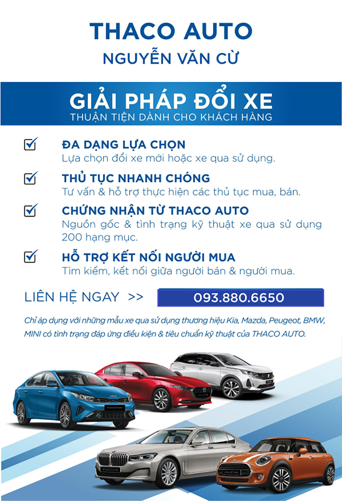 THACO AUTO NGUYỄN VĂN CỪ - GIẢI PHÁP ĐỔI XE & KINH DOANH XE QUA SỬ DỤNG