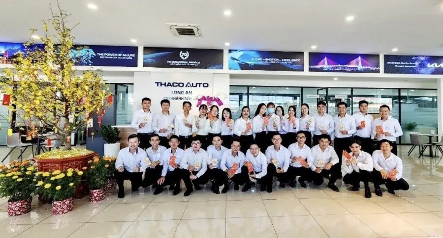 Phấn khởi những ngày đầu năm mới tại THACO AUTO Long An