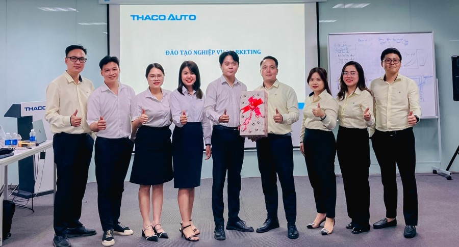 THACO AUTO Long Biên - Hà Nội tham gia đào tạo kiến thức, kỹ năng nghiệp vụ đội ngũ Marketing