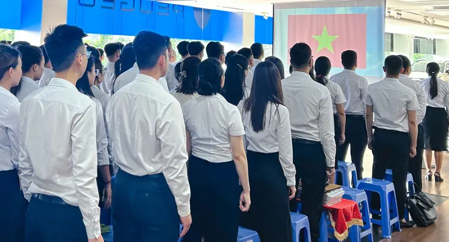 Chương trình chào cờ tháng 8/2024 tại THACO AUTO Long Biên - Hà Nội