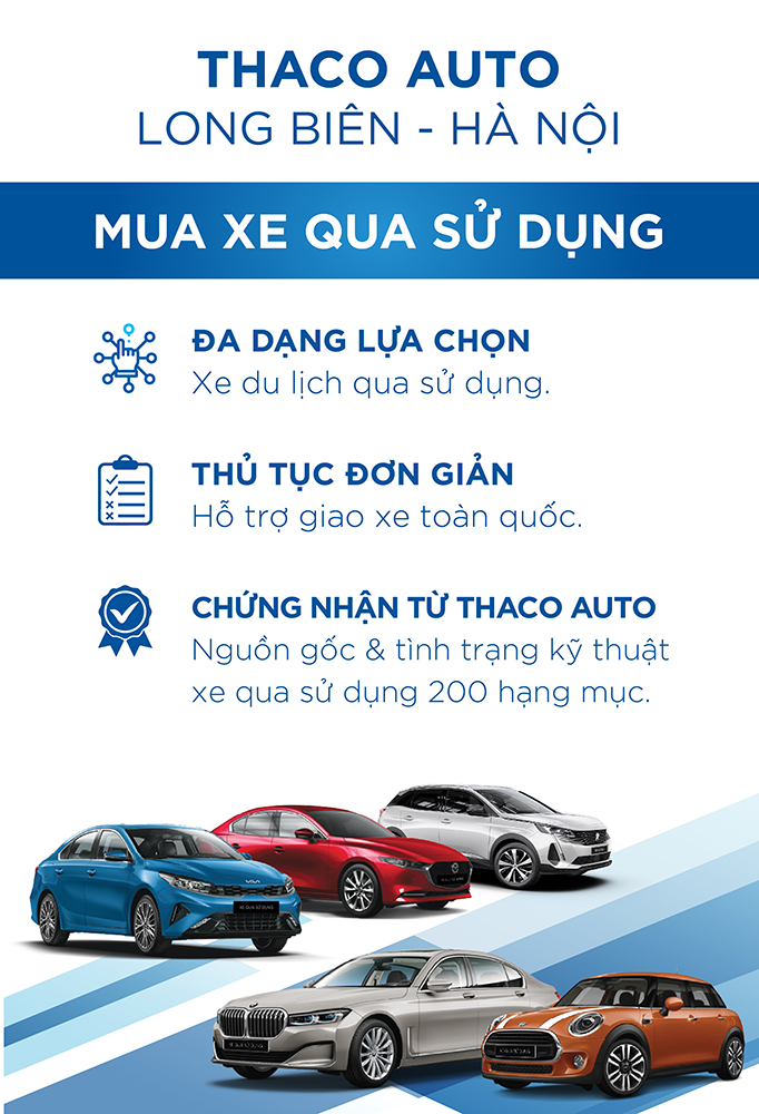 THACO AUTO Long Biên - Hà Nội - Giải pháp đổi xe và kinh doanh xe qua sử dụng