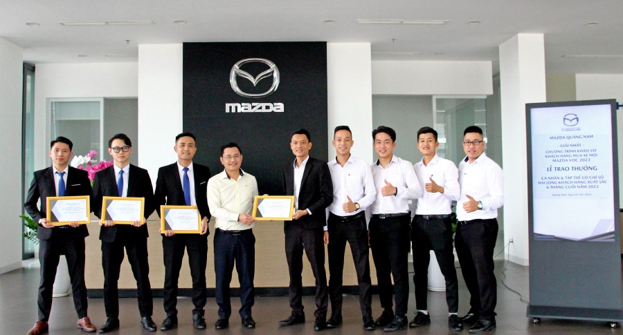 THACO AUTO vinh danh các đại lý Mazda chăm sóc khách hàng tốt nhất 6 tháng cuối năm 2023