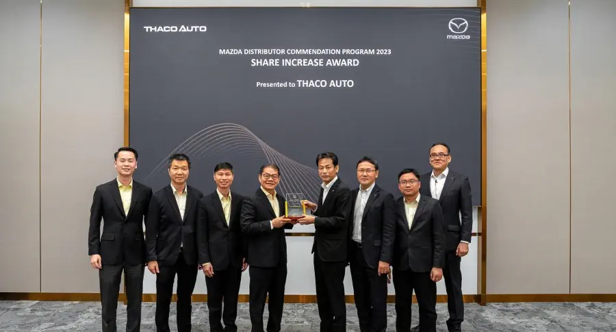 Mazda delegation visits THACO AUTO to chart brand's future in Vietnam
