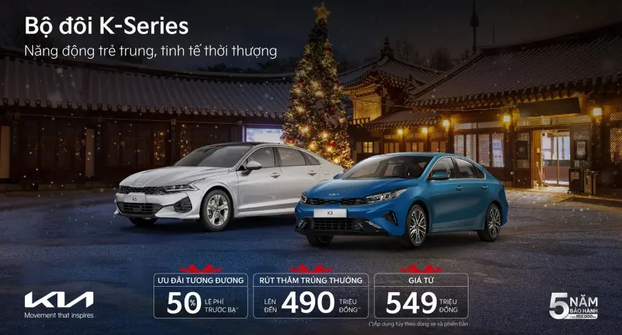 Sở hữu xe Kia với ưu đãi hấp dẫn dịp cuối năm, cao nhất lên đến 110 triệu đồng