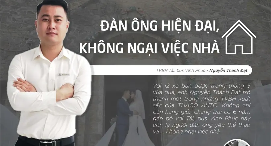 Modern man, not afraid of housework