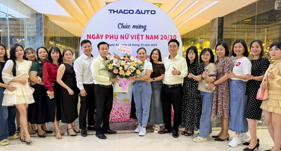 THACO AUTO NGHỆ AN RỘN RÀNG TỔ CHỨC CHƯƠNG TRÌNH MỪNG PHỤ NỮ VIỆT NAM 20.10