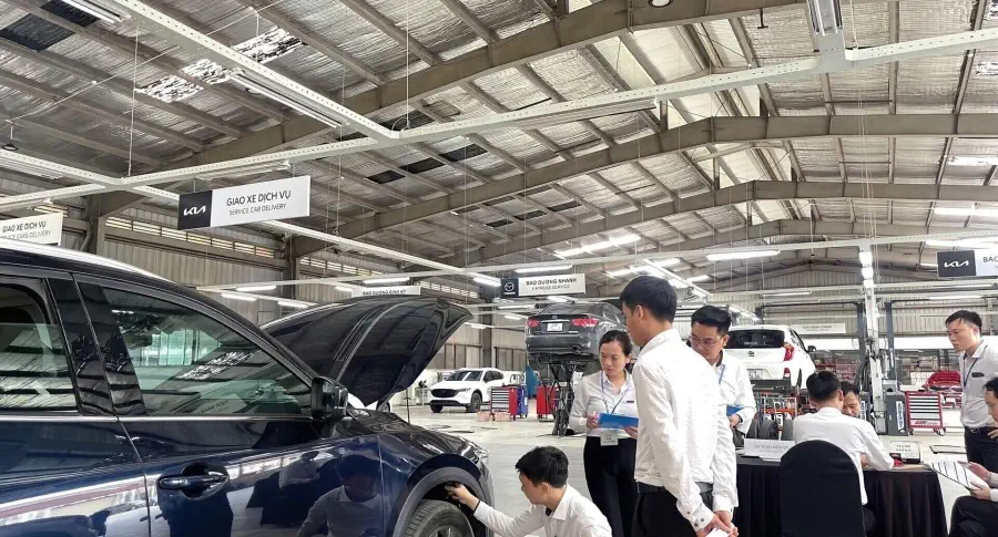 THACO AUTO NGHỆ AN TỔ CHỨC ĐÁNH GIÁ KIẾN THỨC & KỸ NĂNG CHUYÊN MÔN BỘ PHẬN DV&PT XE DU LỊCH NĂM 2023