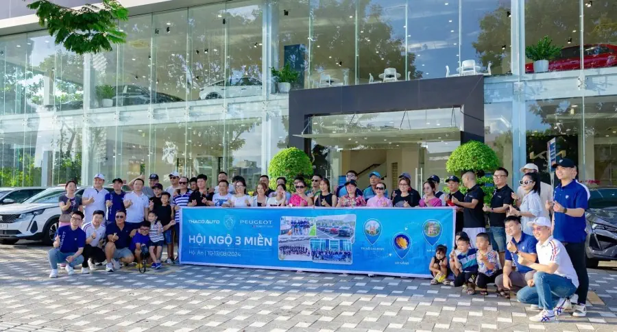 THACO AUTO đồng hành cùng Hành trình Hội ngộ 3 miền của Peugeot Club Việt Nam
