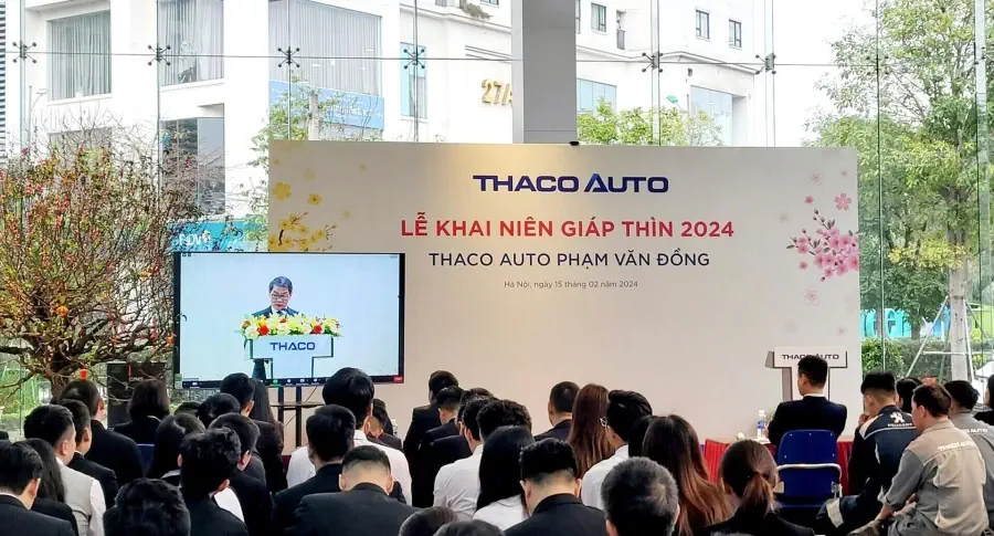 THACO AUTO Phạm Văn Đồng tổ chức Lễ Khai niên Giáp Thìn 2024