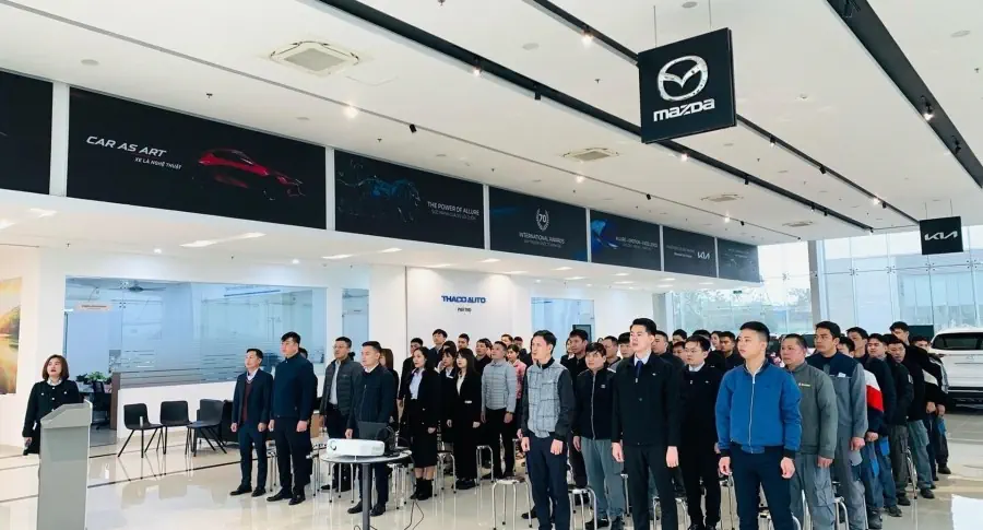 CHÀO CỜ THÁNG 3 - TẬP TRUNG THỰC HIỆN CHỈ TIÊU THÁNG & QUÝ I/2024