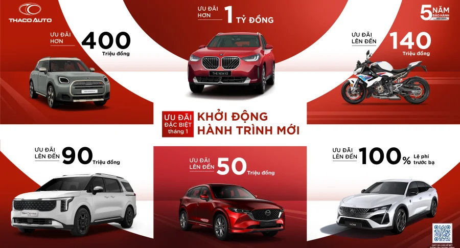 THACO AUTO ƯU ĐÃI ĐẶC BIỆT - KHỞI ĐỘNG HÀNH TRÌNH MỚI
