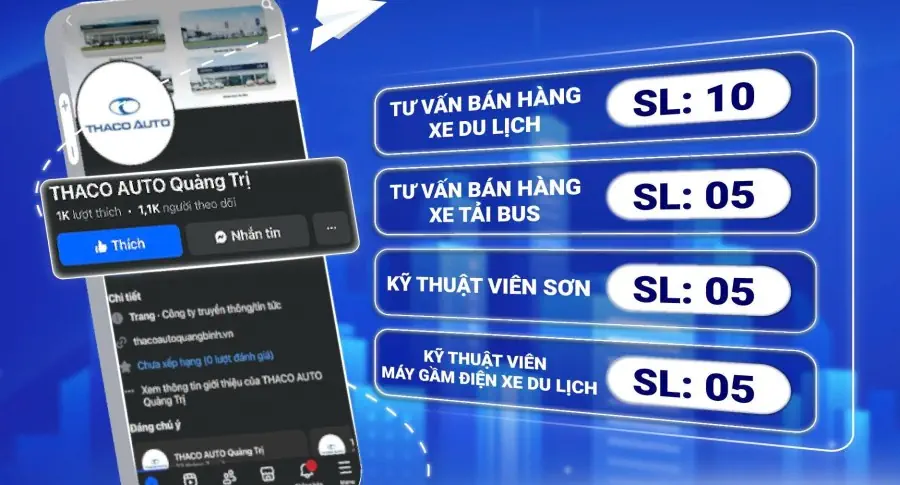 THACO AUTO QUẢNG TRỊ TUYỂN DỤNG ỨNG VIÊN THÁNG 08