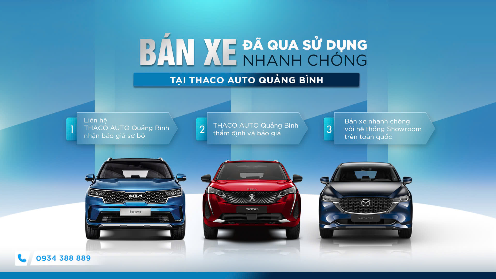 Bán xe đã qua sử dụng nhanh chóng tại THACO AUTO Quảng Bình