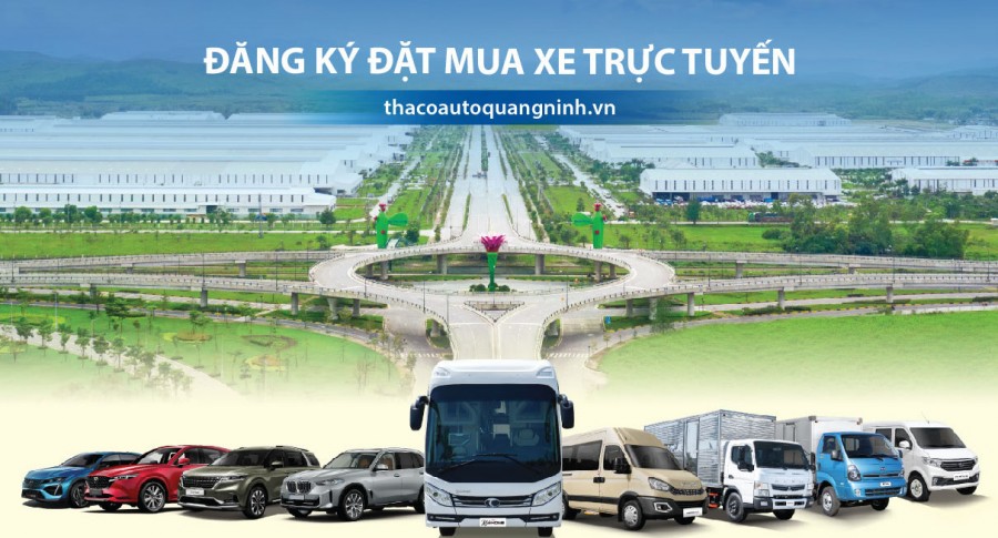 TRẢI NGHIỆM TÍNH NĂNG ĐẶT MUA XE TRỰC TUYẾN TRÊN WEBSITE THACO AUTO QUẢNG NINH.