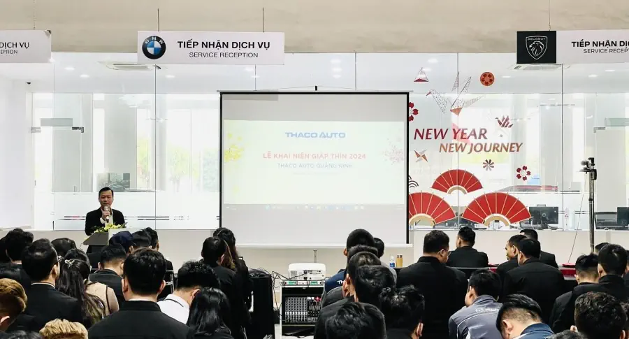 THACO AUTO QUẢNG NINH TỔ CHỨC CHƯƠNG TRÌNH LỄ KHAI NIÊN GIÁP THÌN 2024.