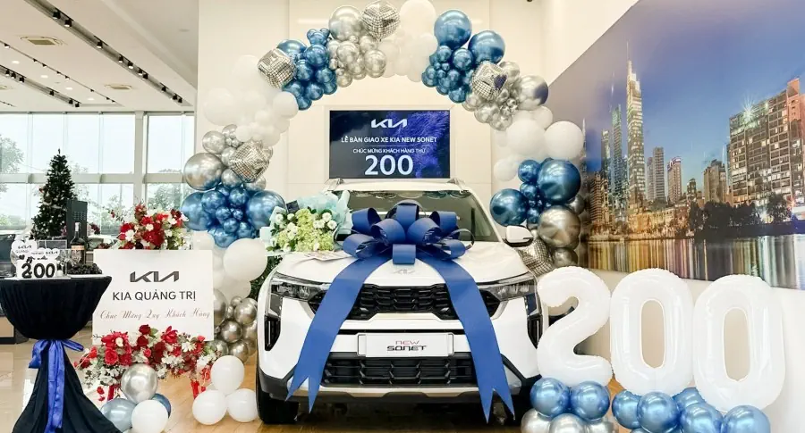 THACO AUTO Quảng Trị bàn giao xe Kia Sonet thứ 200 trong năm 2024