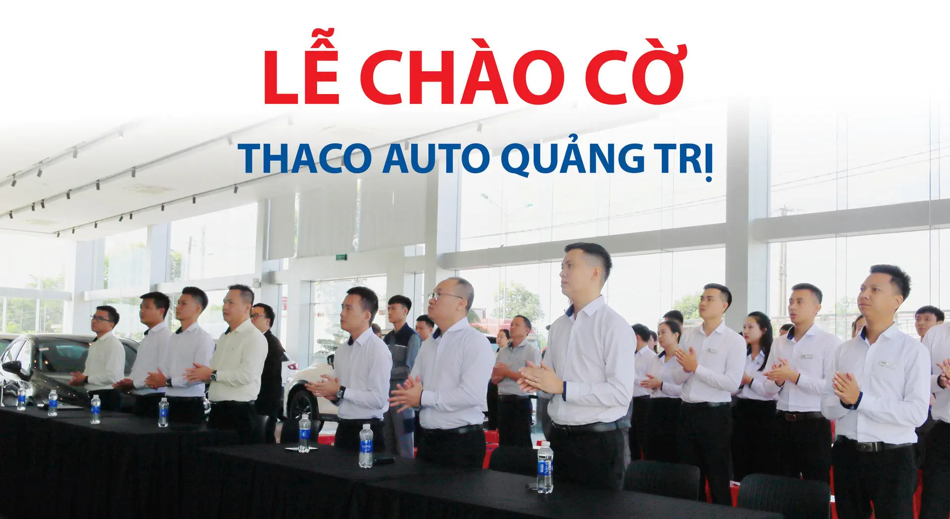 Lễ chào cờ Tháng 7: THACO AUTO Quảng Trị nâng cao sức cạnh tranh và phát triển bền vững.