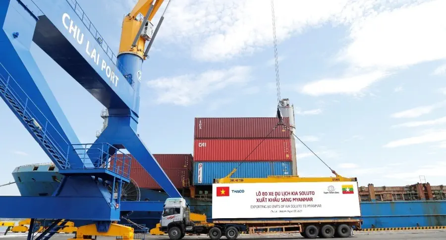 THACO ships 80 Kia Soluto cars to Myanmar